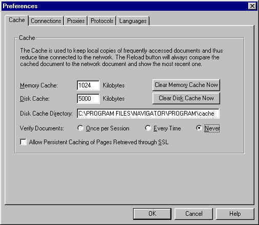 Preferences Screen Shot ~32k